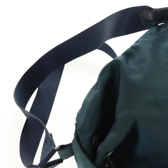 PRADA Backpack Nylon Blue Silver Auth 157773 main image 6